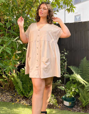 asos curve smock dress