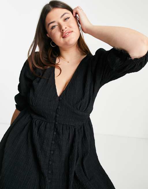 Asos black shop curve dress