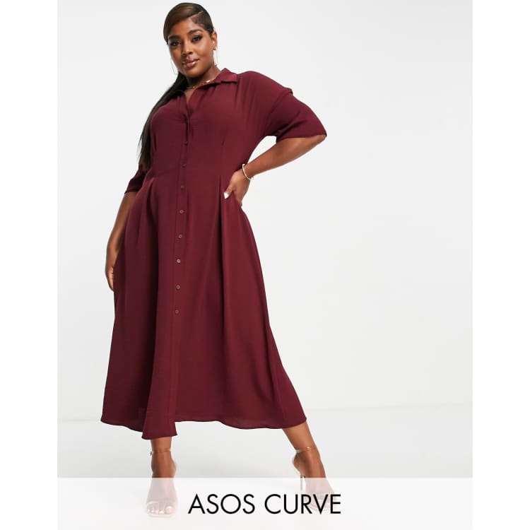 heels for a burgundy dress Plus Size Burgundy Dress, Women's Plus Size Designer Dresses - See Rose Go 2X / Burgundy main image 1