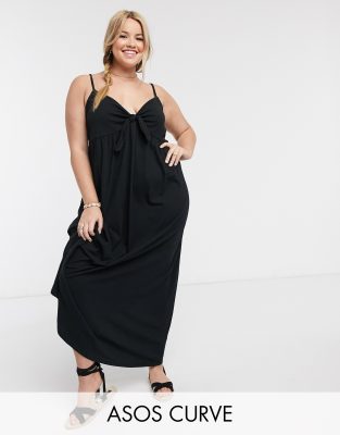 black plus size sundress
