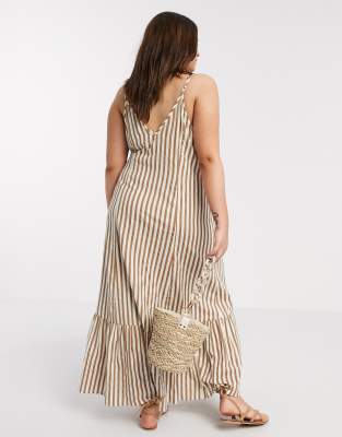 french curve linen dress