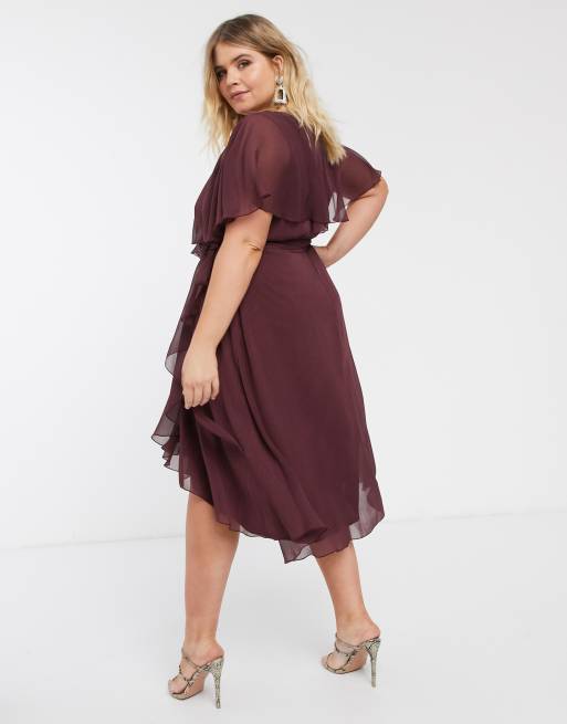 Asos cape back on sale dress