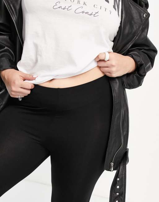 ASOS DESIGN capri leggings in black