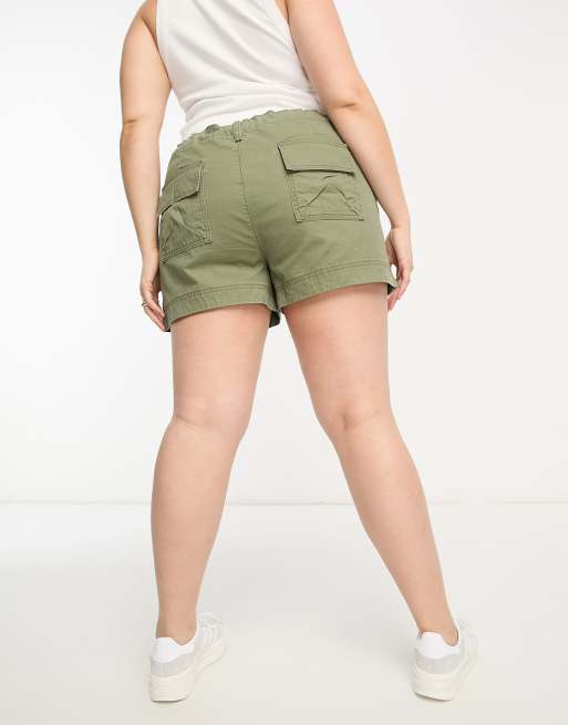 Plus size womens cheap cargo shorts