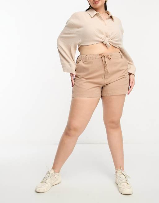 Plus size womens cargo 2024 shorts