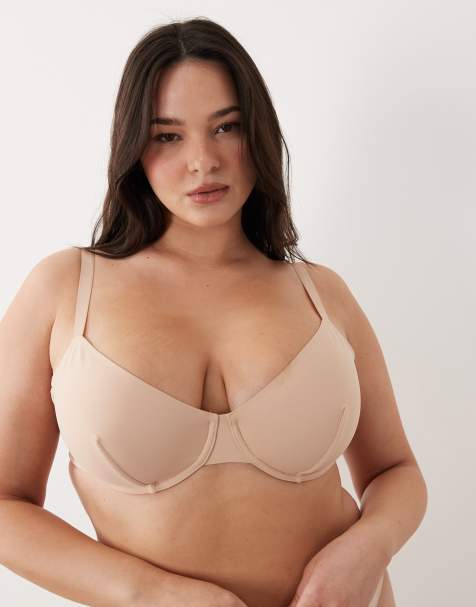 ASOS DESIGN Curve - Carla - Soutien-gorge gainant à armatures - Beige - view 1