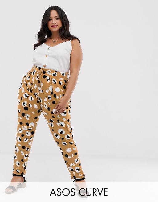 womens animal print pants