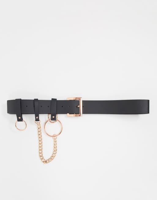 Rose gold chain deals waist belt