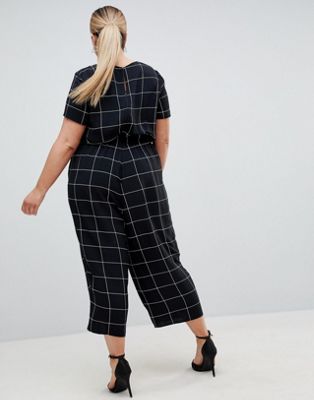 asos black and white jumpsuit