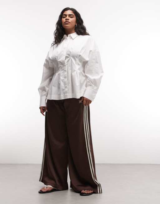 ASOS DESIGN Curve - Chemise à détails cintrés - Blanc, 3 de 4