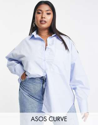 Chemise manches courtes à ourlet plongeant