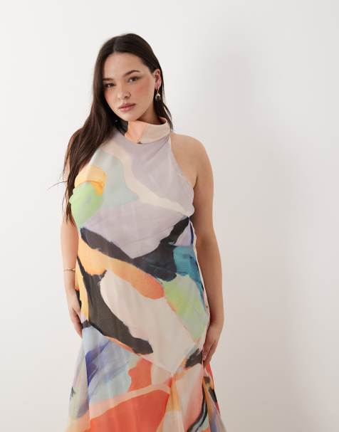 loose dress for wedding guest Tea-Length Wedding-Guest Slip Dress