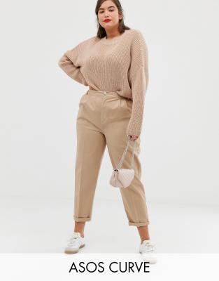 Asos Curve Asos Design Curve Chino Pants-neutral