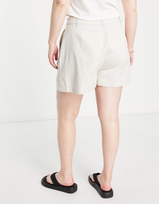 ASOS DESIGN Curve chino short in stone , 2 of 4