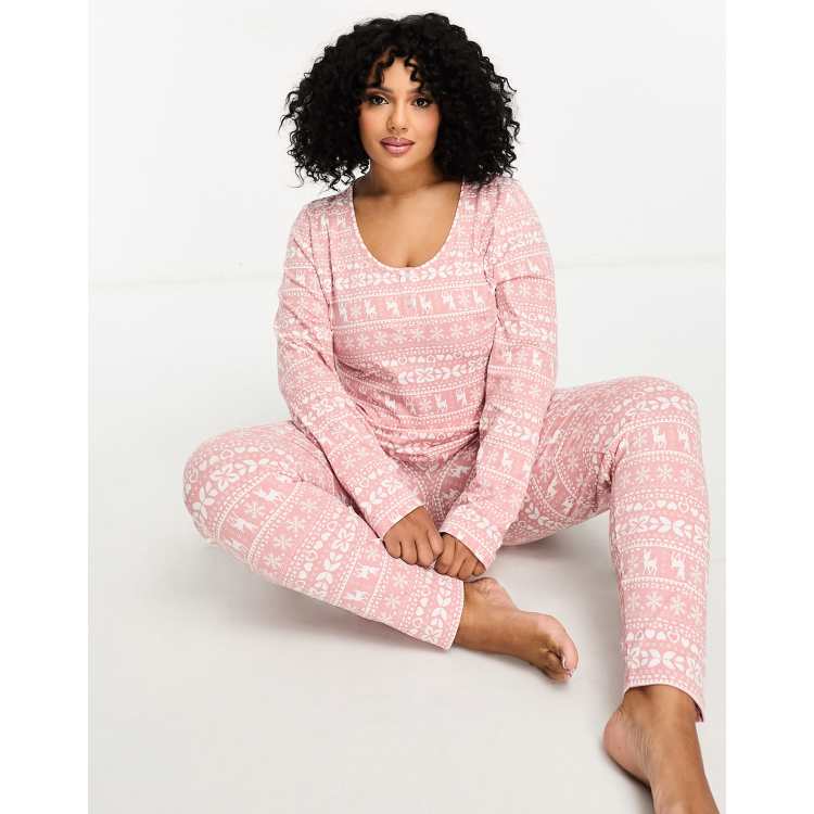 We Believe In Santa Pink Pajamas  Pink pajamas, Most comfortable pajamas,  Long sleeve pyjamas