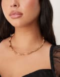 [ASOS Curve] ASOS DESIGN Curve chunky chain necklace in gold tone No Size GOLD
