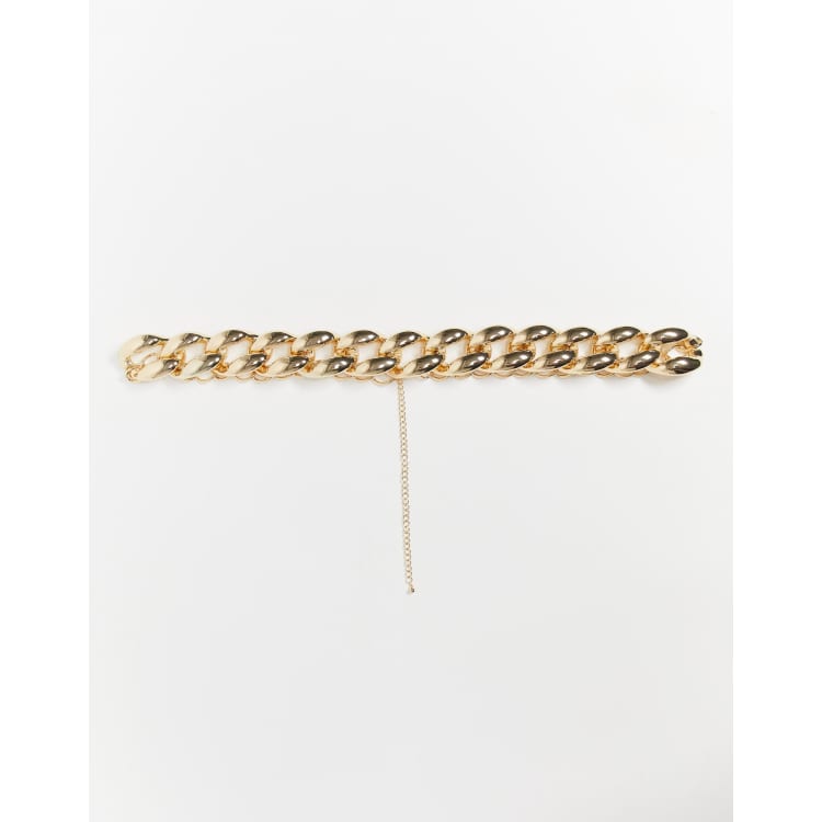 Gold chain deals belt asos