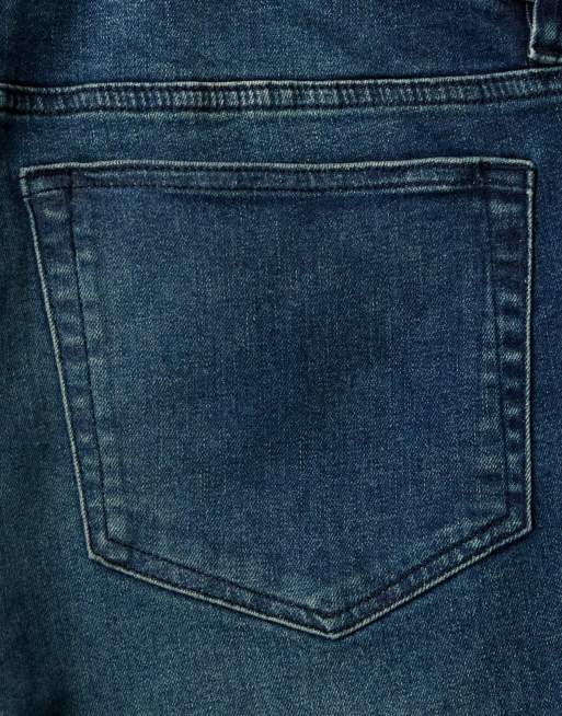 ASOS DESIGN Curve – Ciemnoniebieskie jeansy bootcut z rozszerzanymi nogawkami, 7 z 7