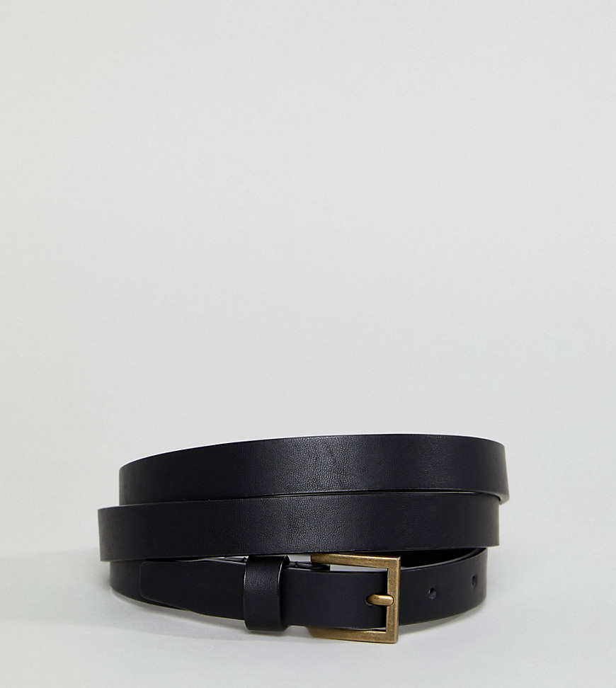 ASOS DESIGN Curve - Cintura per jeans per vita e fianchi stile vintage-Nero