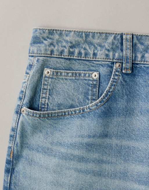 ASOS DESIGN Curve - Circular Design Collection - Dad jeans met wijde pijpen in mid-wash , 6 van 7