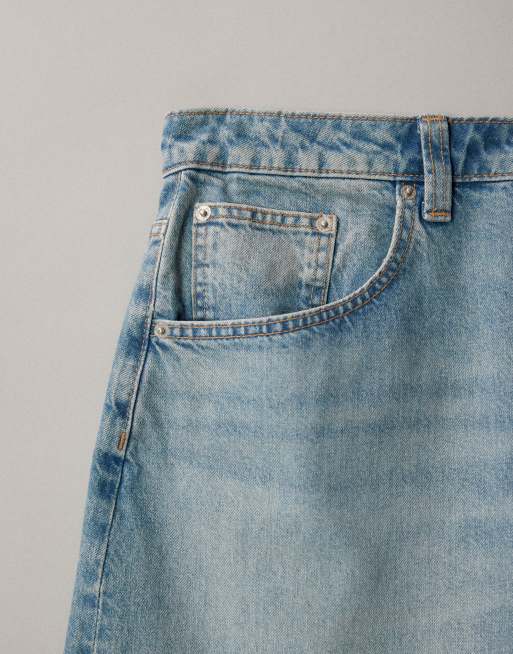 ASOS DESIGN Curve – Circular Design Collection – Schmale Barrel-Jeans in heller, mittlerer Waschung , 6 von 7