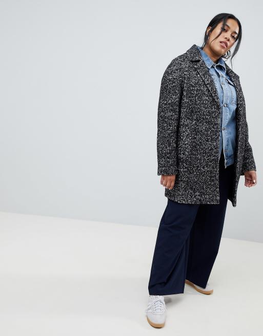 Asos design cocoon coat in texture sale