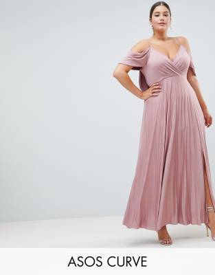 Asos design curve kimono pleated hot sale maxi dress