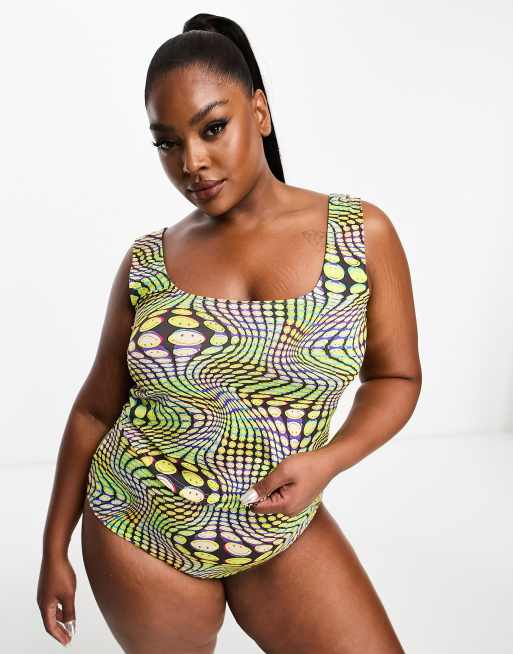 ASOS DESIGN Curve Collaborazione con Smiley Pigiama