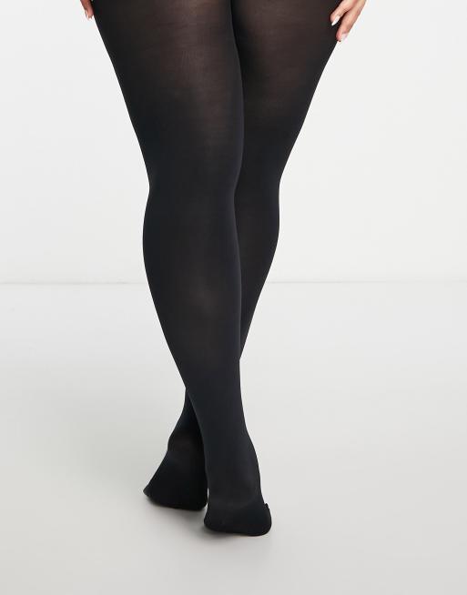 ASOS DESIGN Curve - Collants 90 deniers ultra stretch avec une nouvelle coupe améliorée - Noir , 3 de 4