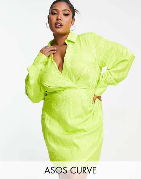 Neon green sale snakeskin dress