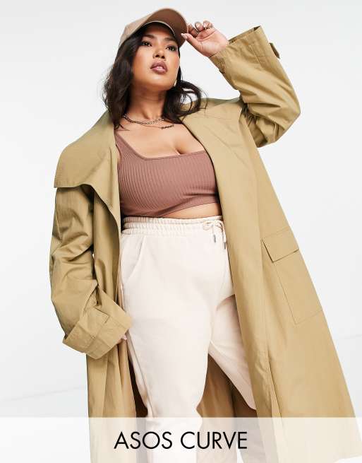 Asos plus best sale size coat