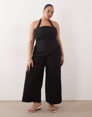 ASOS DESIGN Curve - Combinaison dos-nu - Noir 54