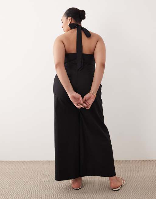 ASOS DESIGN Curve - Combinaison dos-nu - Noir, 2 de 4