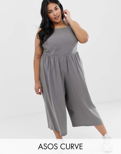 ASOS DESIGN Curve - Combinaison minimaliste avec taille froncée
