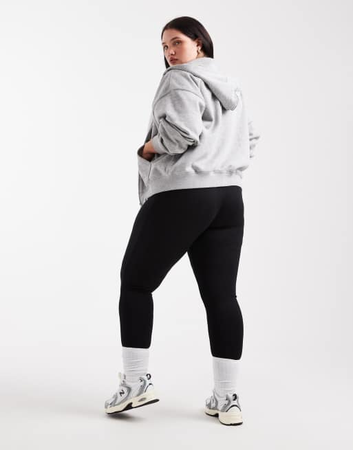 ASOS DESIGN Curve - Confezione da 2 paia di leggings neri, 2 di 5