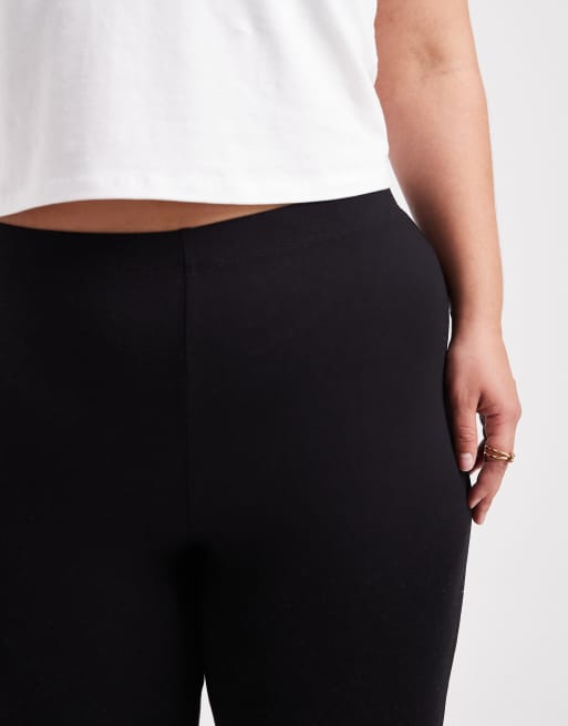ASOS DESIGN Curve - Confezione da 2 paia di leggings neri, 5 di 5