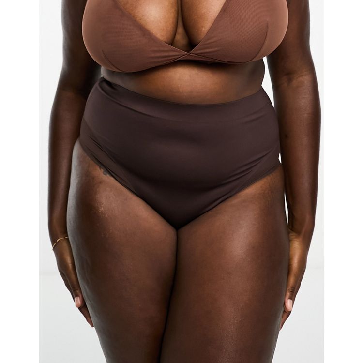 Spanx Seamless Shaping longline cami bralet in brown