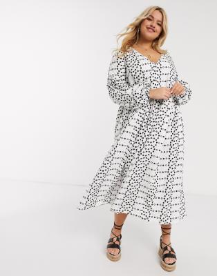 asos curve white dress