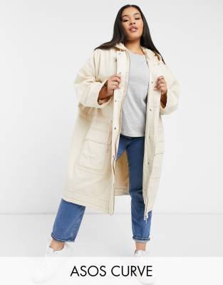 asos curve winter coats