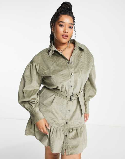 Asos peplum cheap shirt dress