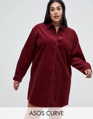 asos curve shirt dress