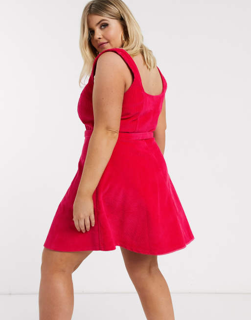 Asos raspberry outlet dress