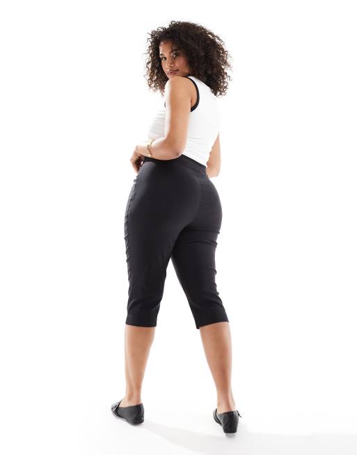 ASOS DESIGN Curve - Corsaire ajusté en bengaline - Noir, 2 de 5