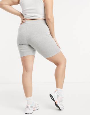 ASOS DESIGN cotton legging short in grey marl