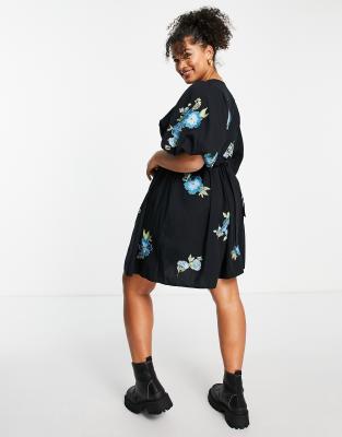 asos black cotton dress