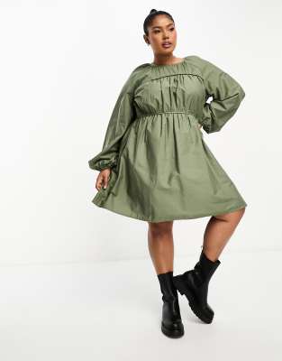 Olive You So Much Poplin Dress main image 0