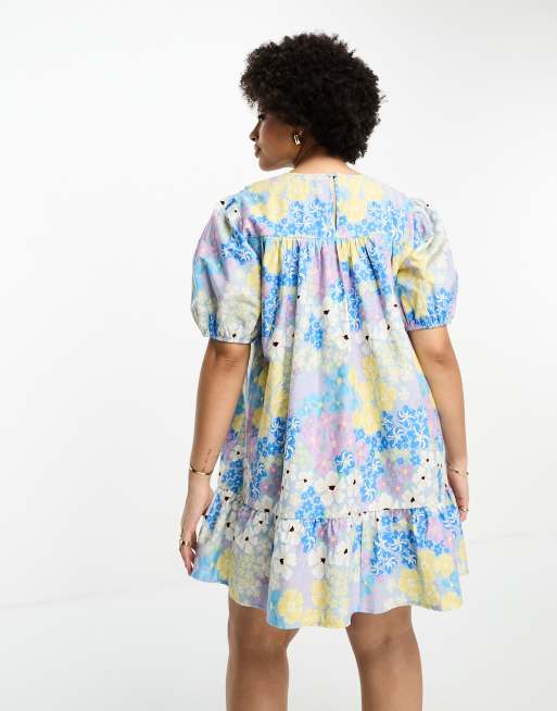 Asos cotton 2024 smock dress