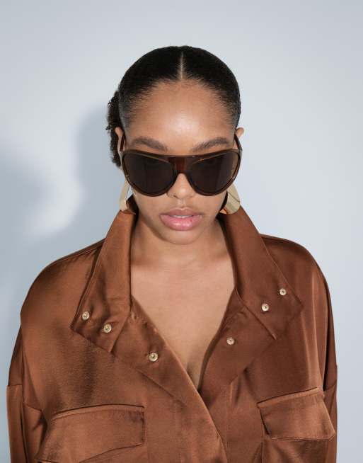 ASOS DESIGN Curve - Coupe-vent en satin - Chocolat, 2 de 4