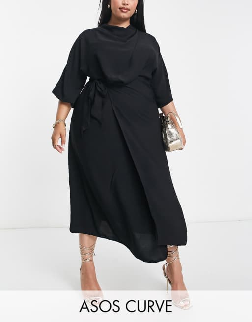 Asos curve 2025 midi dress