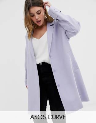 asos plus size coats